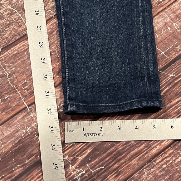 7 For All Mankind Women Roxanne Blue Ankle Skinny Jeans Stretch Denim 25 (27X32) - Picture 14 of 16